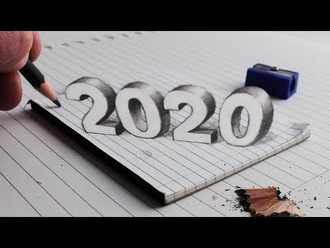 How to Draw 2020, 3D Trick Art