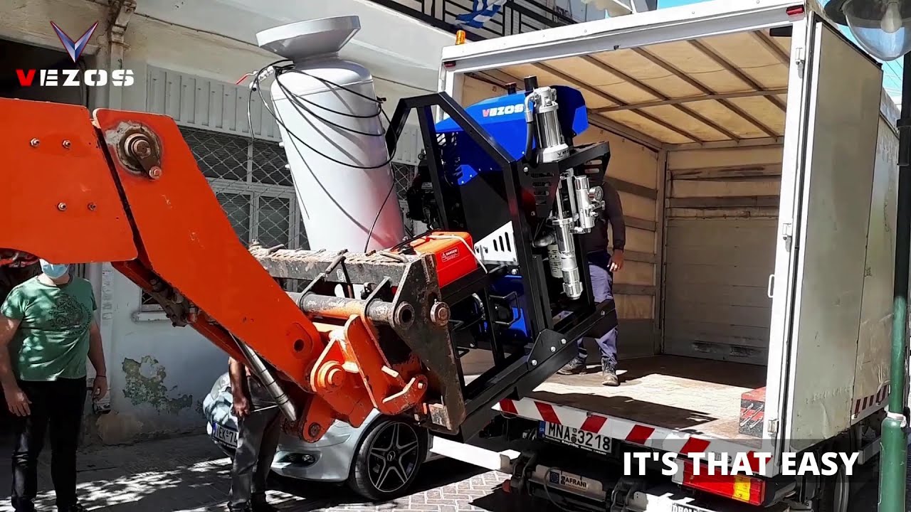 Road Marking Machine | VEZOS RM 5 (Truck Mounted Line Striper Installation)