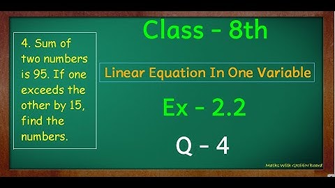 ex 2.2 q4 class 8 || class 8 maths chapter 2 exercise 2.2 question 4 || green board