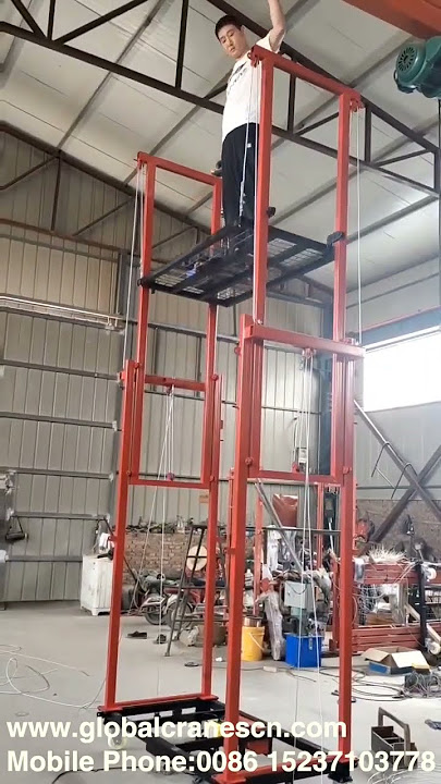 Folding Electric Lifting Scaffold Construction Climbing Platform Automatic Lifting Cargo Elevator