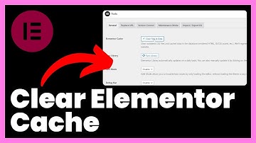 How to Clear Elementor Cache