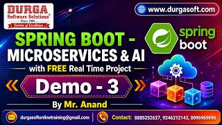 SPRING BOOT - MICROSERVICES & AI tutorials || Demo - 3 || by Mr. Anand On 28-08-2026 @9PM (IST)