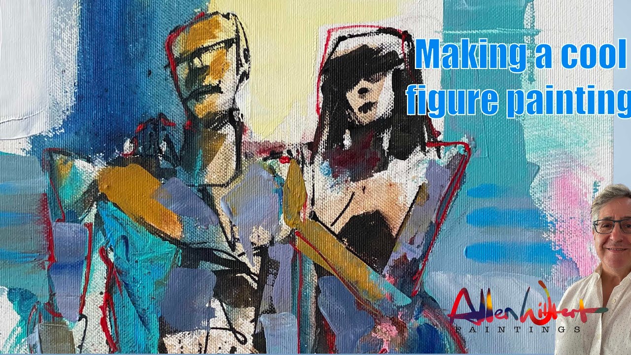 ‘Unity’-  12 ‘’ sq. How I painted this abstract figure painting