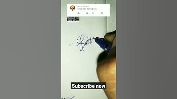 How to write a beautiful name signature in cursive writing // #signature #cursive #ytshorts