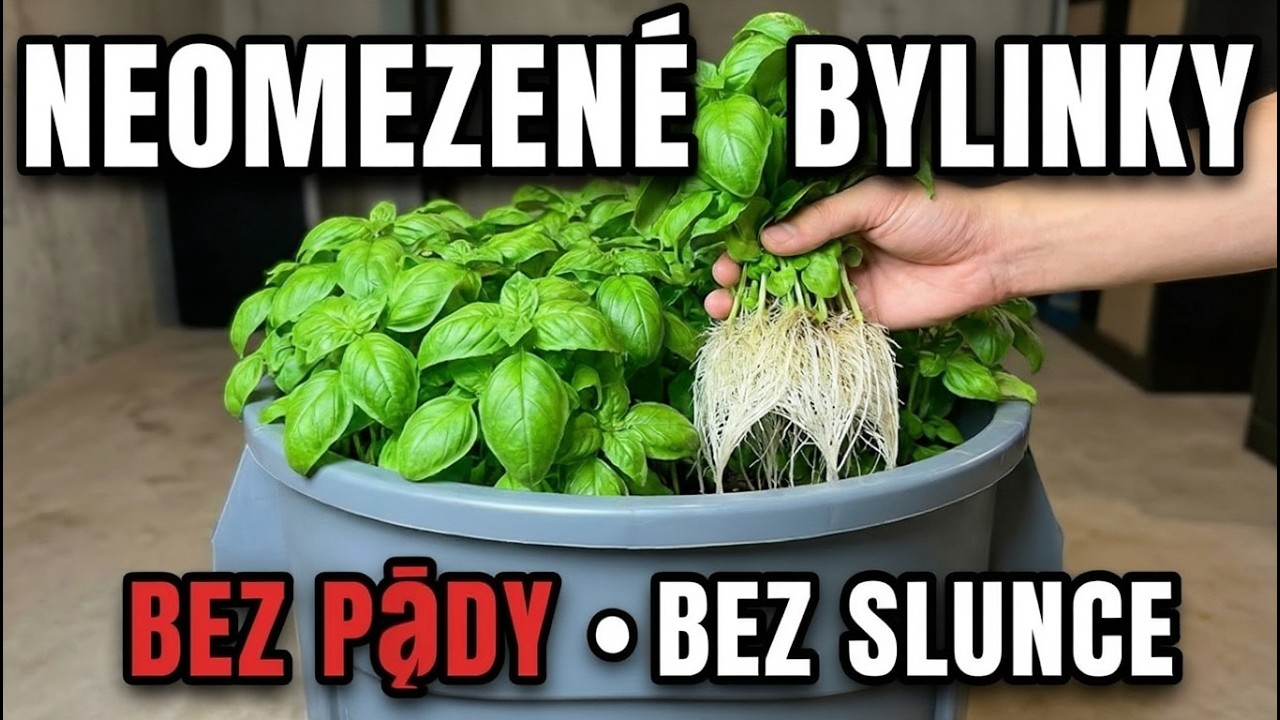 Pěstuj nekonečné zásoby čerstvých bylinek v koši. Bez hlíny a slunce.
