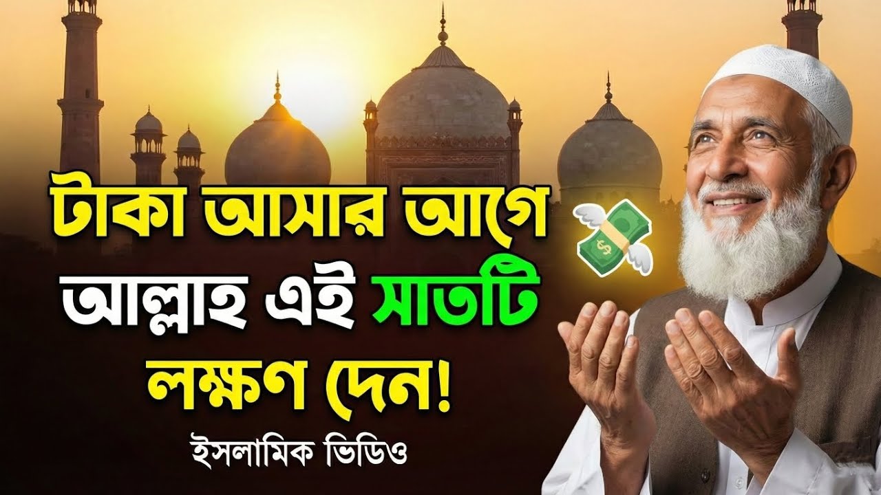 টাকা আসার আগে আল্লাহ এই ৭ টি লক্ষণ দেন | Islamic Motivational Video | ইসলামিক ভিডিও