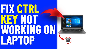 How To Fix Ctrl Key Not Working On Laptop (How To Solve Ctrl Key Not Working On Laptop)