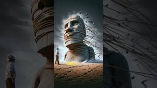 🗿 इतनी भारी मूर्तियाँ… और बिना मशीन के! 😱#rochaktathya #facts #vairalshort