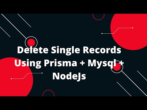 Prisma Tutorial #15 Delete Single Records Using Prisma + Mysql + NodeJs