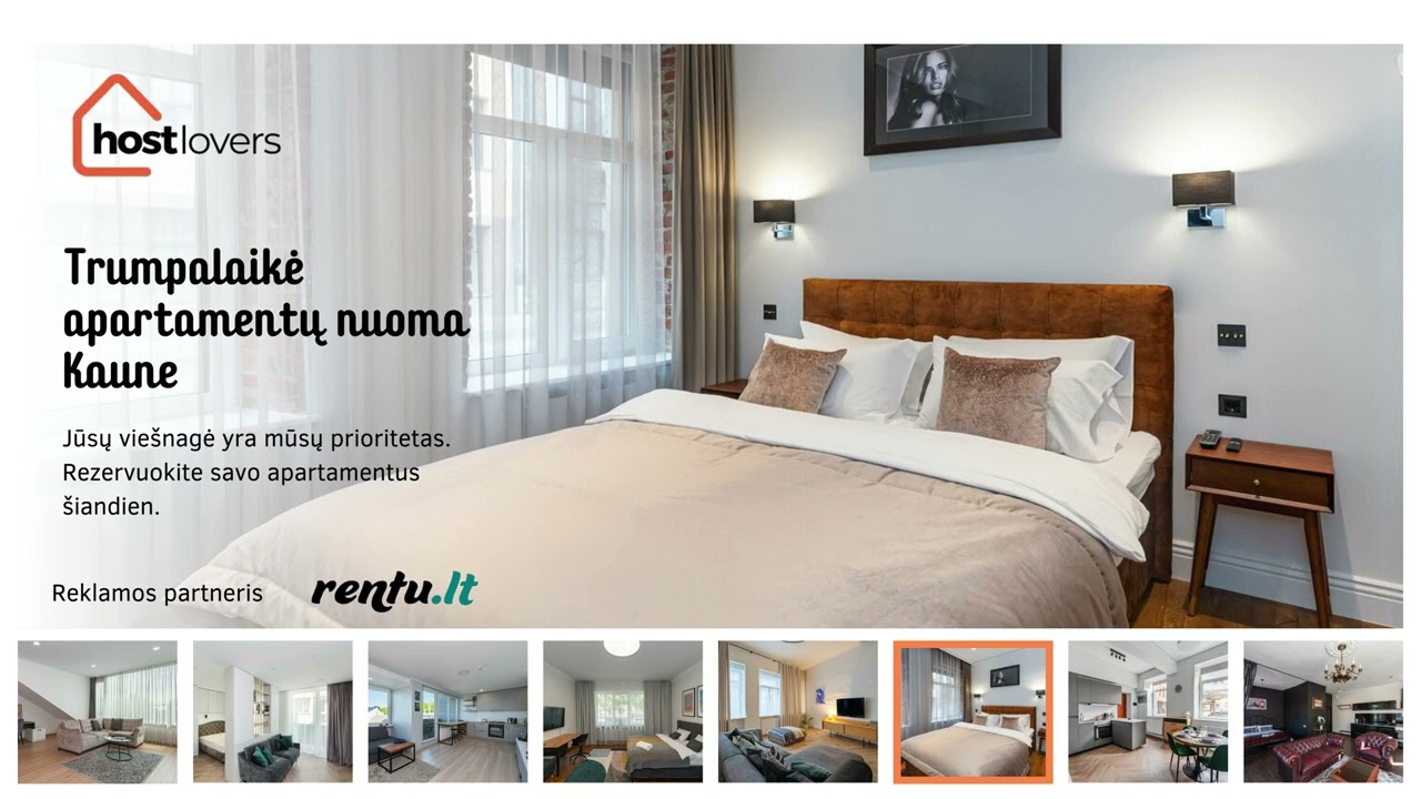 Hostlovers - Trumpalaikė ir mėnesinė butų nuoma Kaune