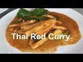 Thai food recipe red curry chicken quick easy chefstravels