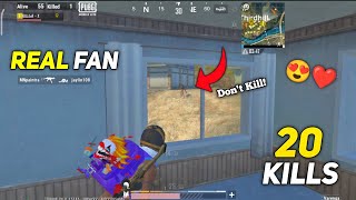 i MET A FAN 😍❤️ DURING FIGHT 20 KiLLS🔥 SOLO vs SQUAD GAMEPLAY - PUBG MOBILE LITE