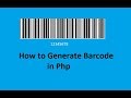 Generate Barcode In Php  in Hindi/Urdu