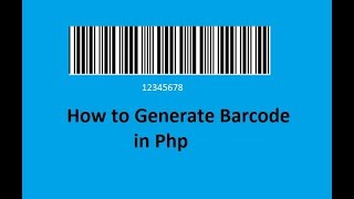 Generate Barcode In Php  in Hindi/Urdu