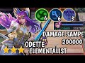 ODETTE ELEMENTALIST DAMAGE SAMPE 200RB GA TUH! magic chess mobile legends