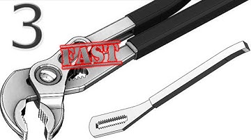 3F- Project 4| Pipe Wrench | SolidWorks  Fast 3D modeling Tutorial: handle 2 pt.1