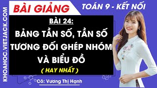 Toán 9 Bài 24: Bảng tần số, tần số tương đối ghép nhóm và biểu đồ | Kết nối tri thức (HAY NHẤT)