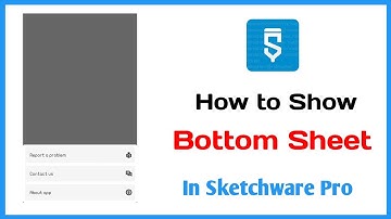 Bottom Sheet In Sketchware | Bottom Sheet | How To Show Bottom Sheet In Sketchware | Sketchware