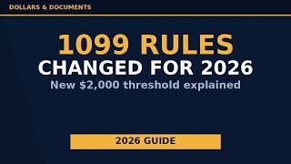 The 1099 Rules Changed for 2026: New Thresholds Explained
