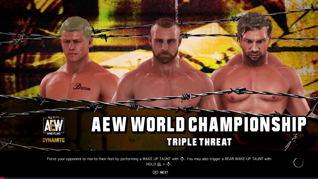 WWE 2K20Cody Rhodes vs Jon Moxley vs Kenny Omega (AEW Championship