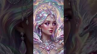 #^! #unreal #8k #ai #fantasy #dragon #aura #crystal #angel #pink #fantasyworld #aesthetic #aera