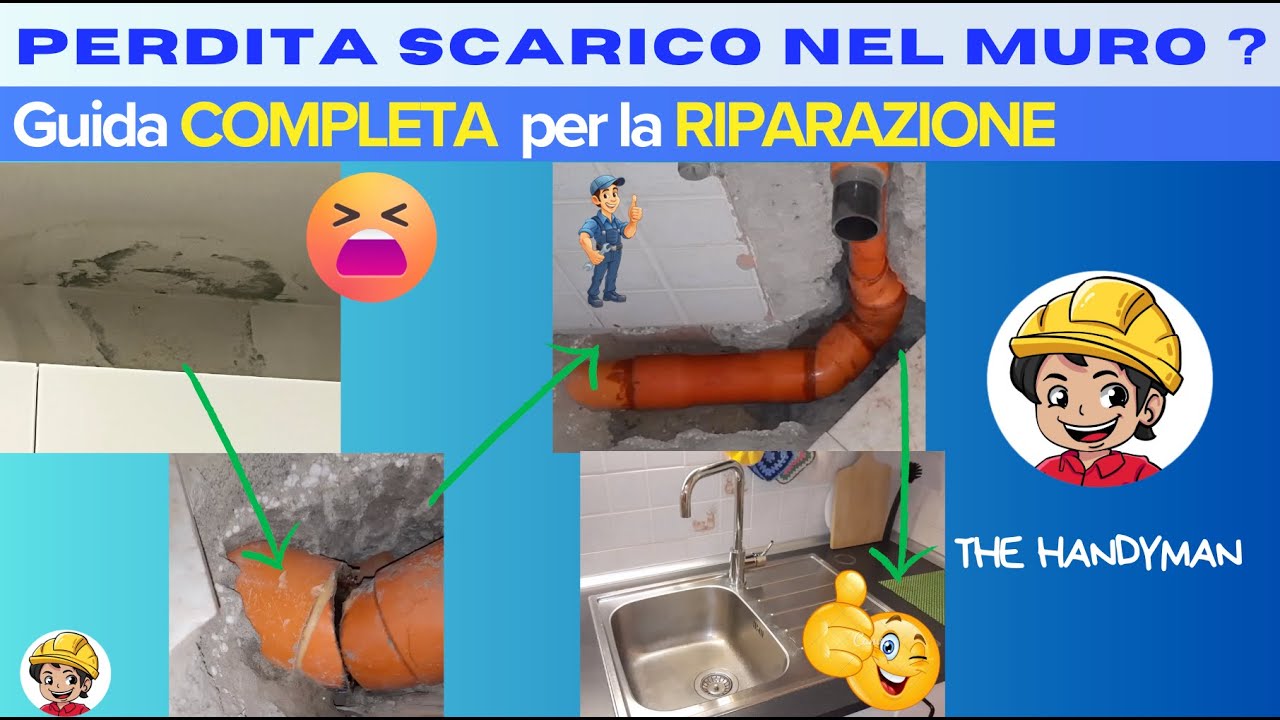 Perdita ACQUA nel MURO (scarico ROTTO) - Guida COMPLETA per la RIPARAZIONE