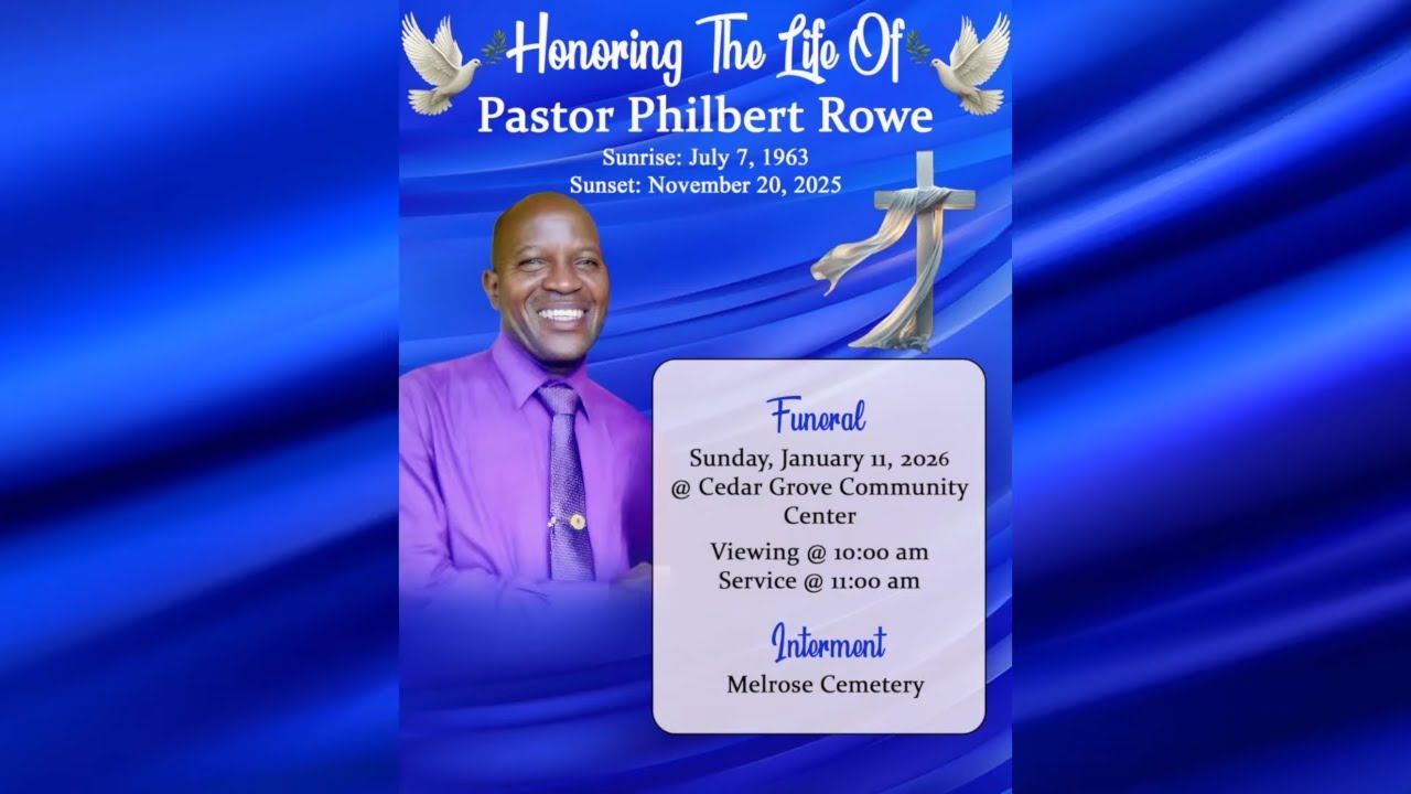 PASTOR PHILBERT ROWE | BURIAL SERVICE