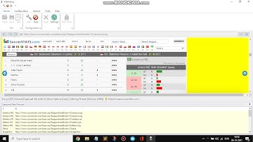 Scraping SoccerStats.com | First Goal Scored Minute | SoccerStats | WebHarvy