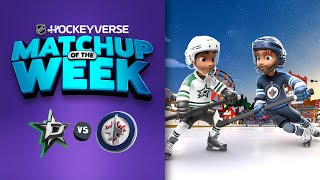 Hellebuyck fuels Jets' awesome performance against Oettinger's Stars in the HOCKEYVERSE!