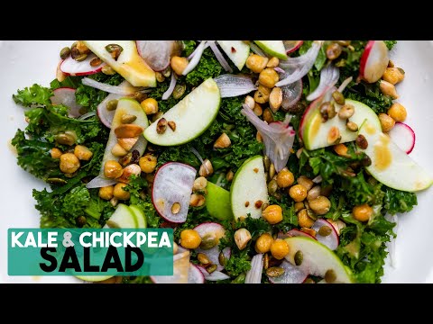 Plant Based Kale Salad Recipe - Makes A Delicious Vegan Lunch Bowl