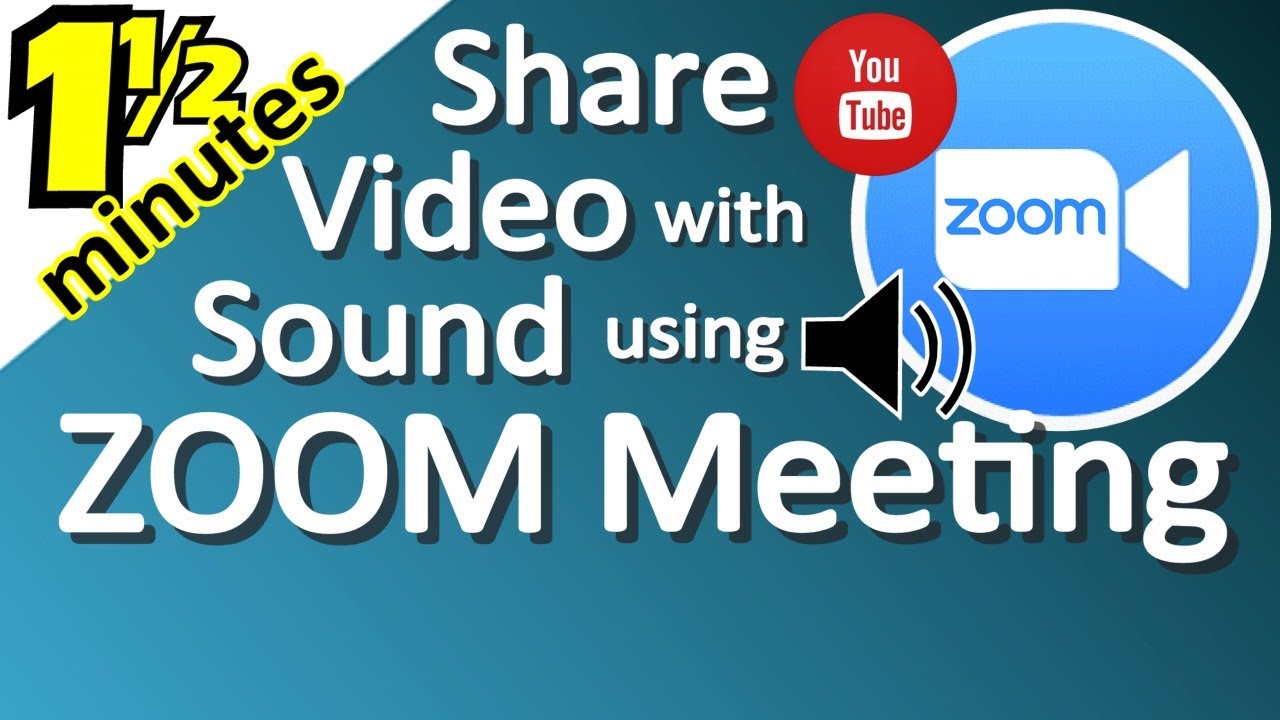 zoom presentation video sound