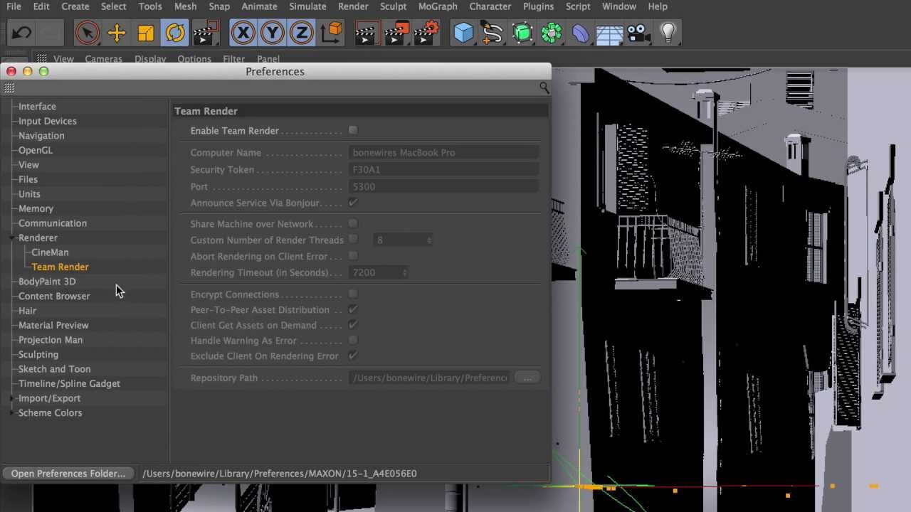 Cinema 4d Render Team Render Setup Youtube