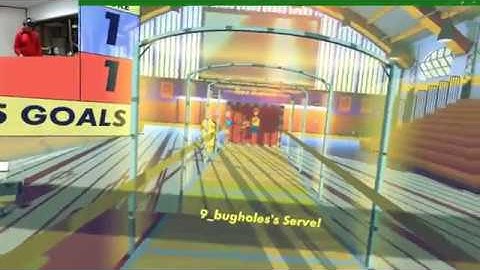 Opponent throws/breaks controller during Paddle Ball - Rec Room VR on HTC Vive