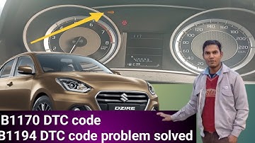 immoblizer  warning light how to resolve,#immobilizer #dzire #B1170 b1194 #dtc