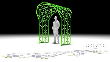 Rhino 6 and Grasshopper Brick Wall pattern and Point attractor