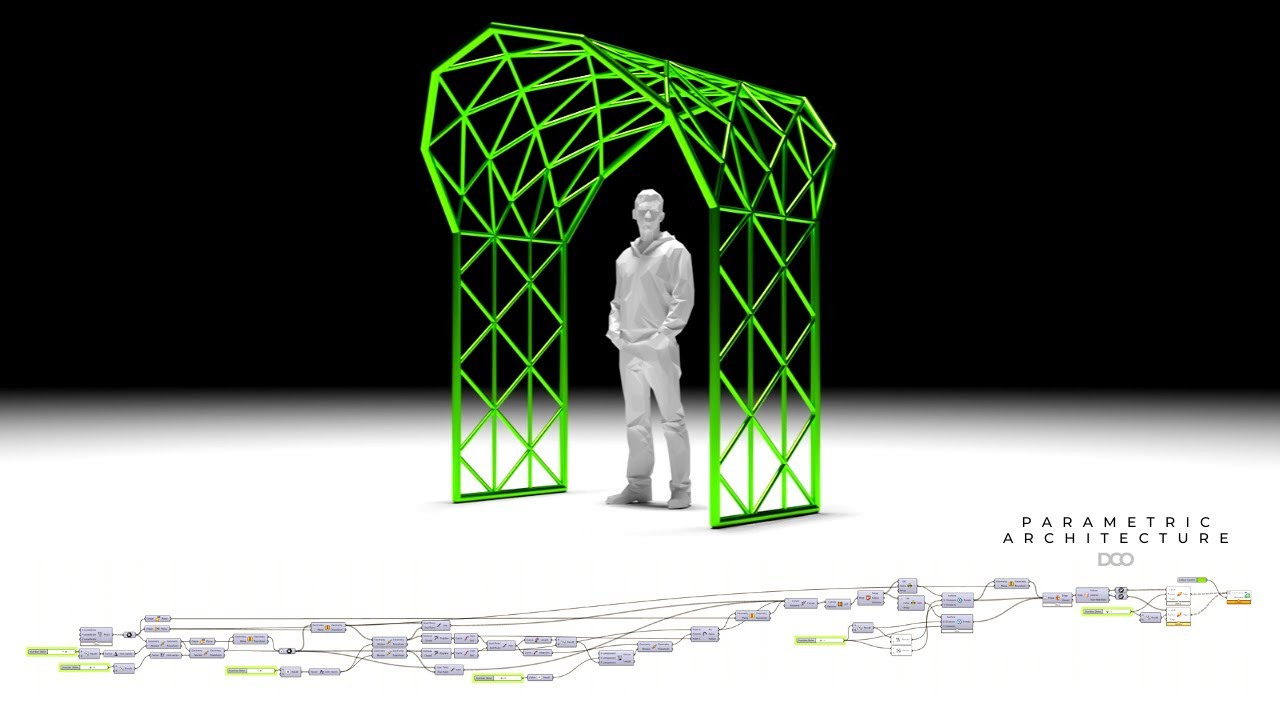 Rhino 6 and Grasshopper Brick Wall pattern and Point attractor - YouTube