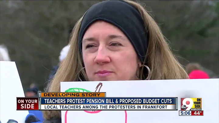 Kentucky teachers protest pension bill
