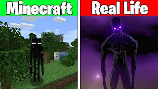 : Realistic minecraft | Realistic water | ALL MINECRAFT MOBS VS REAL LIFE