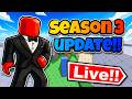 🔴Roblox Rivals LIVE | SEASON 3 UPDATE NOW!