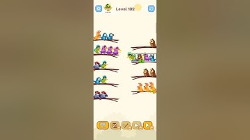 Bird Sort Colour GAMEPLAY LEVEL 102🔥Subscribe Channel@8-Bit games🔥