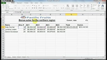 Excel 2010 Beginner: Unit 3 Lesson B - Moving Formulas