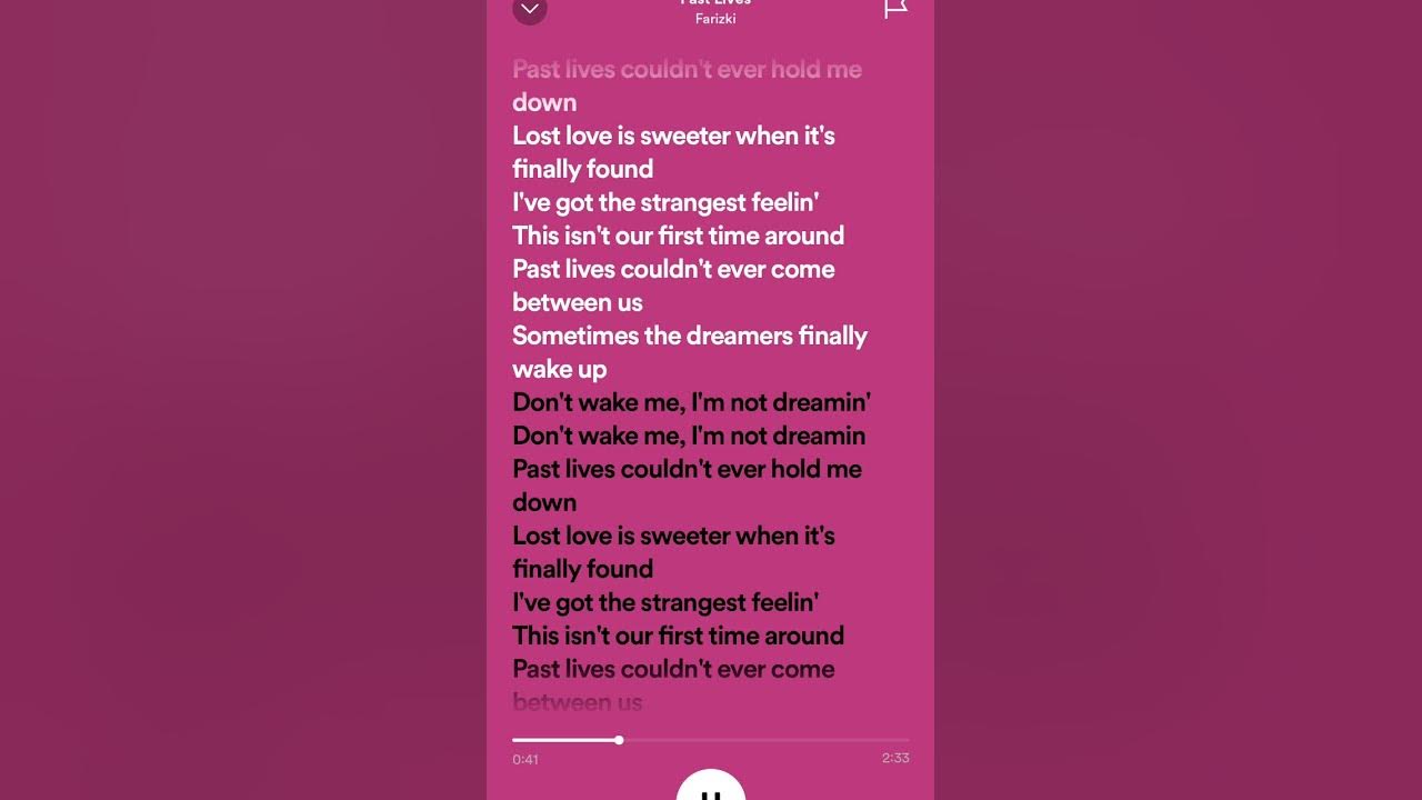 Past Lives by Farizki Lyrics YouTube