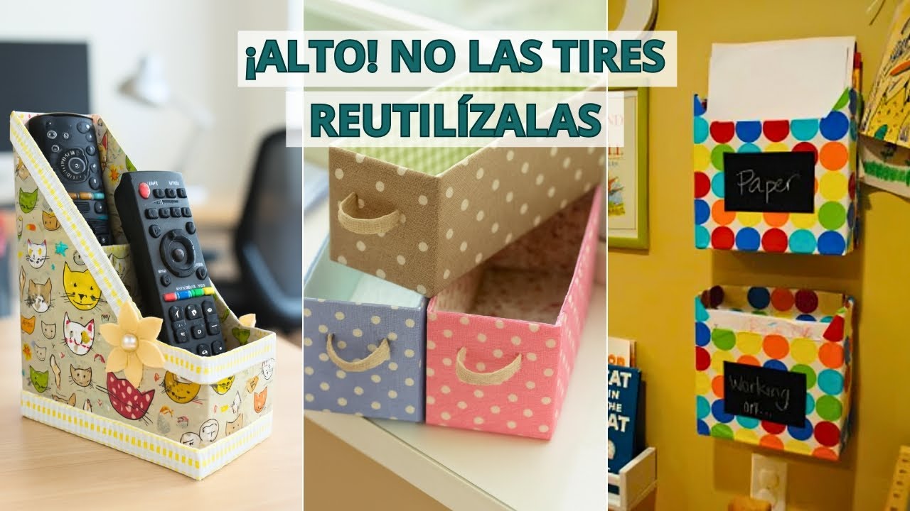 ¡Imagínate! Puedes Hacer Organizadores Con Cajas De Cereal Sin Gastar Nada
