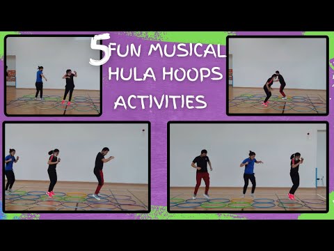 5 fun musical hula hoops activities || pegames ||physed games