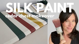 Painting A Cedar Chest (Simple In Silk Paint! No sealing needed!)