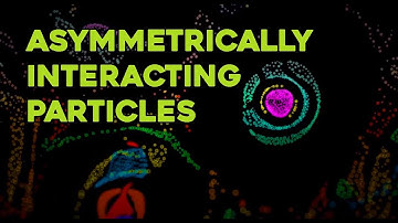 Asymmetrically interacting particles - Visual processing