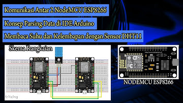 Komunikasi Serial antar 2 NodeMCU ESP8266 + DHT11
