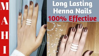 Long lasting Nail Henna|100% effective| step-by-step full tutorial