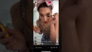 Mads Lewis Instagram Live | Mads does her makeup and hair on live | Feb 22 2021