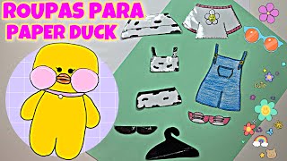 Roupa paper duck papel